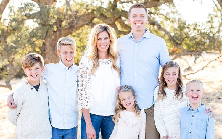 Chiropractor Eric Wagnon and Family